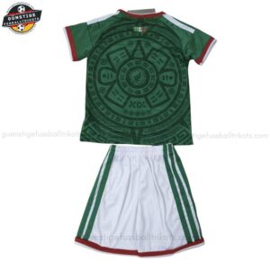 Mexiko Heim Fußballtrikot Kinder Set 25/26 - Back view