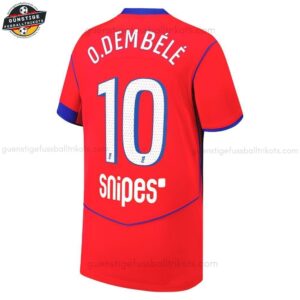 Paris Saint Germain O.DEMBÉLÉ 10 Herren Drittes Trikot 25/26 - Back view