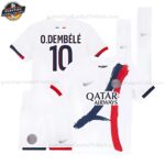 Paris Saint Germain O.DEMBÉLÉ 10 Auswärtstrikot-Set für Kinder 2025/26