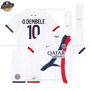 Paris Saint Germain O.DEMBÉLÉ 10 Auswärtstrikot-Set für Kinder 2025/26