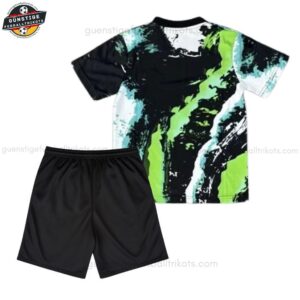 Real Madrid Drache Aufwärm Fußballtrikot Kinder Set 25/26 - Back view