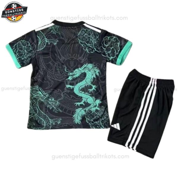Real Madrid Schwarzer Drache Sondertrikot-Set für Kinder 2025/26