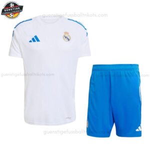 Real Madrid Weiß Blau Trainingstrikot-Set für Kinder 2025/26