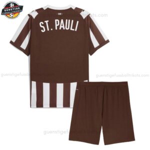 St. Pauli Heimtrikot-Set für Kinder 2025/26 - Back view