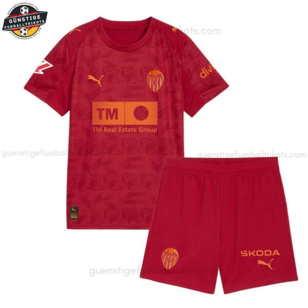 Valencia Auswärtstrikot-Set für Kinder 2025/26