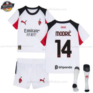 AC Milan MODRIĆ 14 Auswärtstrikot-Set für Kinder 2025/26