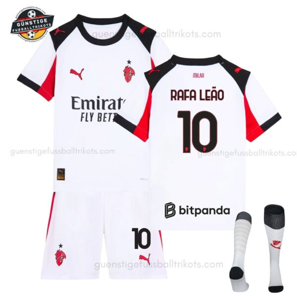 AC Milan RAFA LEÃO 10 Auswärtstrikot-Set für Kinder 2025/26