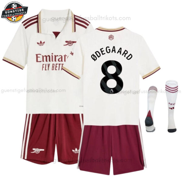 Arsenal ØDEGAARD 8 Ausweichtrikot-Set für Kinder 2025/26