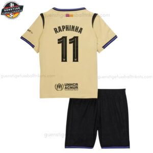 Barcelona RAPHINHA 11 Herren Auswärts Fußballtrikot 25/26 - Back view