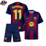 FC Barcelona RAPHINHA 11 Heimtrikot-Set für Kinder 2025/26