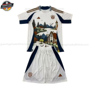 Bayern München Weiße Sonderausgaben Fußballtrikot Kinder Set 2025/26 - Fan Version