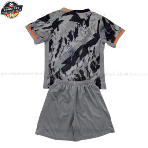 Chelsea Graues Sonderausgabe Fußballtrikot Kinder Set 25/26 - Back view