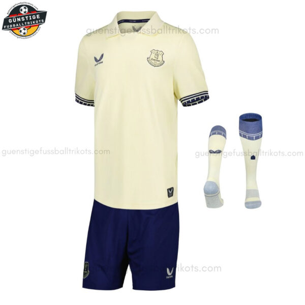 Everton Auswärtstrikot-Set für Kinder 2025/26