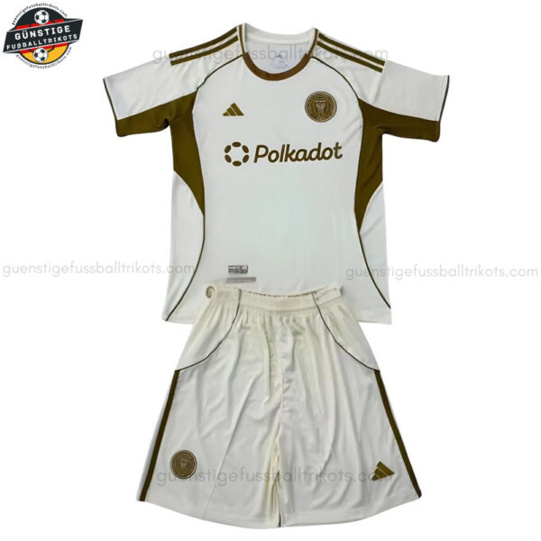 Inter Miami Weißes Aufwärmtrikot-Set für Kinder 2025/26