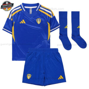Leeds United Auswärtstrikot-Set für Kinder 2025/26 - Front view