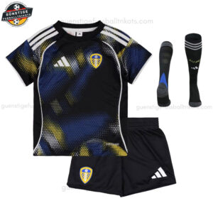 Leeds United Ausweichtrikot-Set für Kinder 2025/26