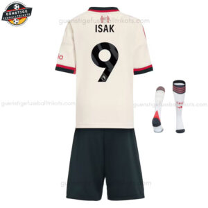 Liverpool ISAK 9 Auswärts Fußballtrikot Kinder Set 25/26 - Back view
