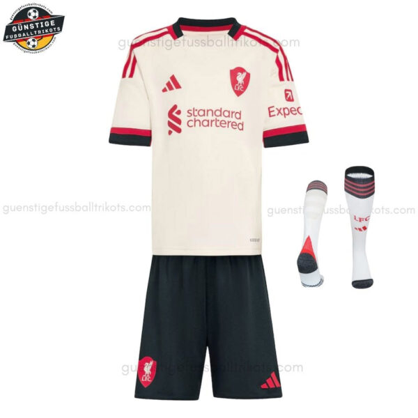 Liverpool Auswärtstrikot-Set für Kinder 2025/26