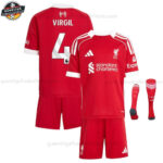 Liverpool VIRGIL 4 Heimtrikot-Set für Kinder 2025/26