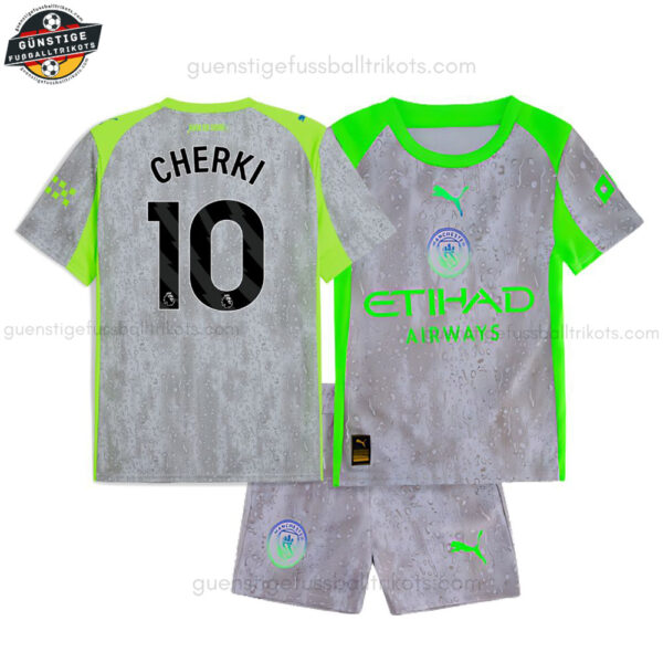 Manchester City CHERKI 10 Ausweichtrikot-Set für Kinder 2025/26