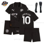 Manchester City GREALISH 10 Auswärtstrikot-Set für Kinder 2025/26