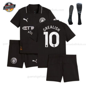 Manchester City GREALISH 10 Auswärtstrikot-Set für Kinder 2025/26