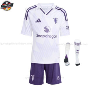 Manchester United Auswärtstrikot-Set für Kinder 2025/26 - Front view