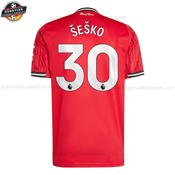 Manchester United ŠEŠKO 30 Heimtrikot für Herren 2025/26