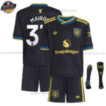 Manchester United MAINOO 37 Ausweichtrikot-Set für Kinder 2025/26