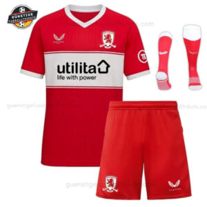 Middlesbrough Heim Fußballtrikot Set für Kinder 2025/26 - Fan Version