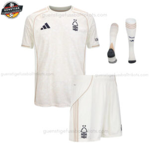 Nottingham Forest Auswärtstrikot-Set für Kinder 2025/26
