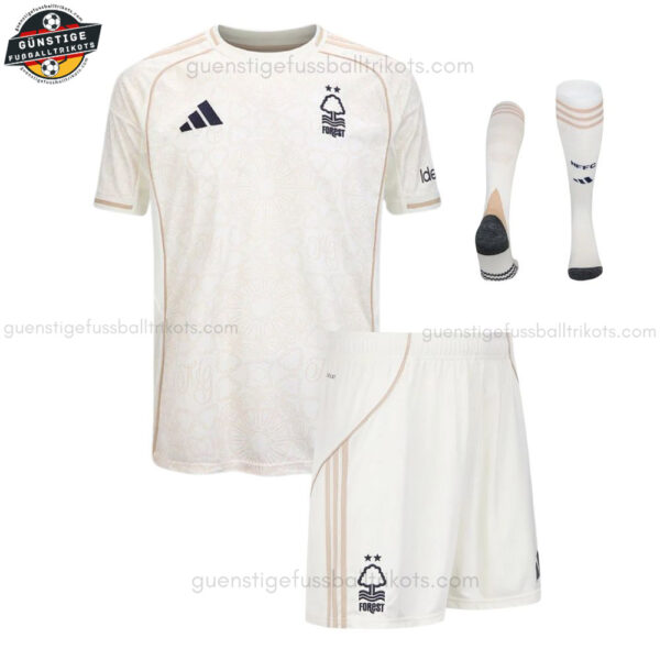 Nottingham Forest Auswärtstrikot-Set für Kinder 2025/26