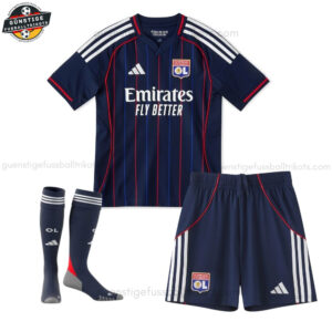 Olympique Lyonnais Auswärtstrikot-Set für Kinder 2025/26