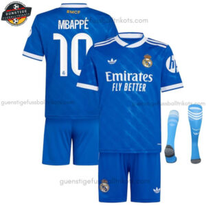 Real Madrid MBAPPÉ 10 Ausweichtrikot-Set für Kinder 2025/26