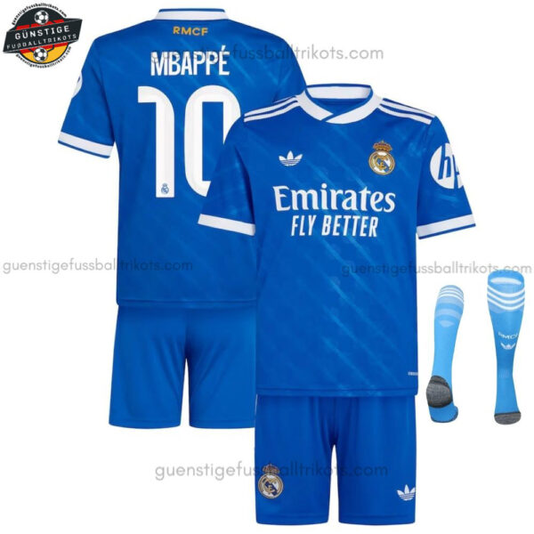 Real Madrid MBAPPÉ 10 Ausweichtrikot-Set für Kinder 2025/26