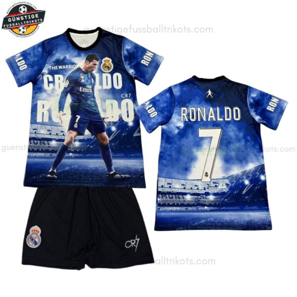 Real Madrid RONALDO 7 Sonderausgabe Fußballtrikot-Set für Kinder 2025/26 - Fan Version