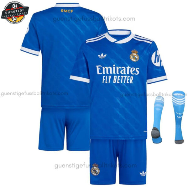 Real Madrid Ausweichtrikot-Set für Kinder 2025/26