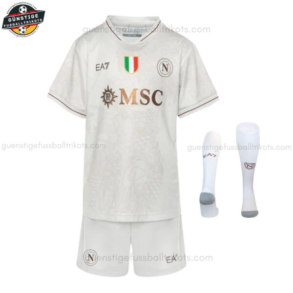 SSC Napoli Auswärtstrikot-Set für Kinder 2025/26