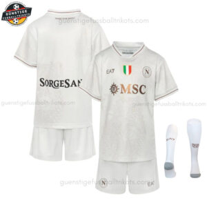 SSC Napoli Auswärtstrikot-Set für Kinder 2025/26