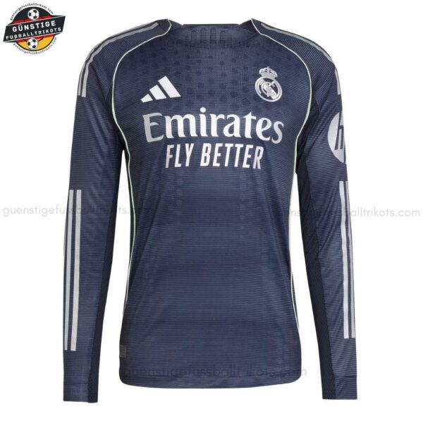 Real Madrid Langarm Auswärtstrikot für Herren 2025/26