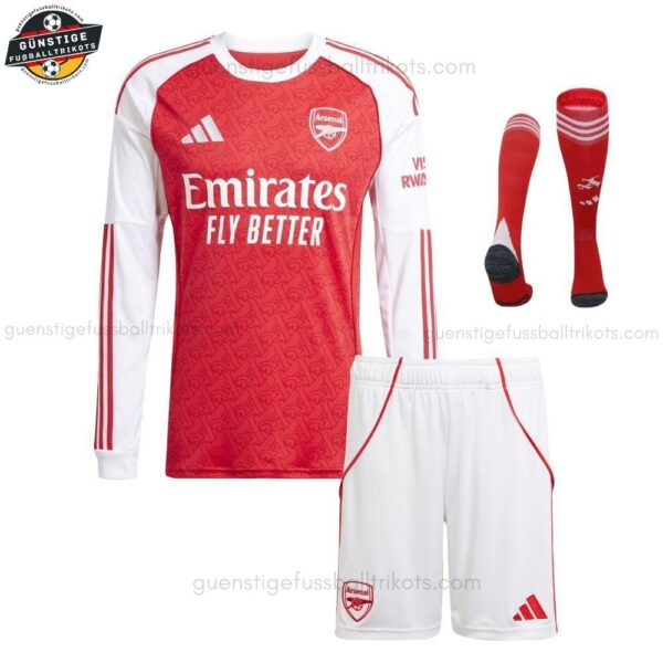 Arsenal Langarm Heimtrikot-Set für Kinder 2025/26
