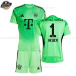 Bayern München NEUER 1 Torwarttrikot Set für Kinder 2025/26