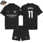 Manchester City DOKU 11 Auswärtstrikot-Set für Kinder 2025/26