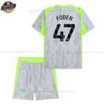Manchester City FODEN 47 Ausweichtrikot-Set für Kinder 2025/26