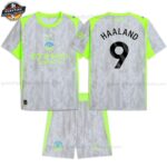 Manchester City HAALAND 9 Ausweichtrikot-Set für Kinder 2025/26