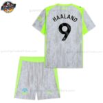 Manchester City HAALAND 9 Ausweichtrikot-Set für Kinder 2025/26