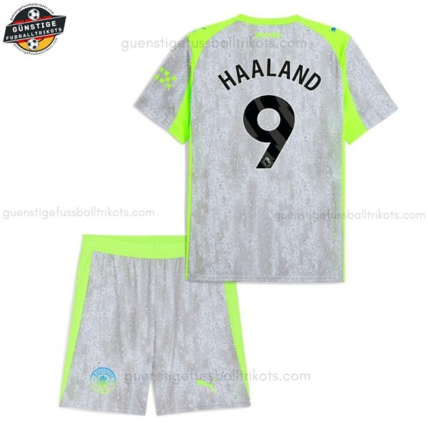 Manchester City HAALAND 9 Ausweichtrikot-Set für Kinder 2025/26
