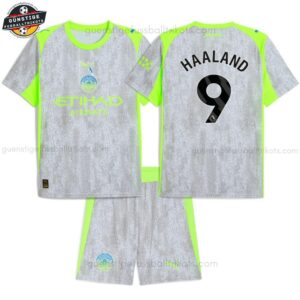 Manchester City HAALAND 9 Ausweichtrikot-Set für Kinder 2025/26