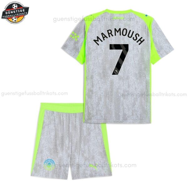 Manchester City MARMOUSH 7 Ausweichtrikot-Set für Kinder 2025/26