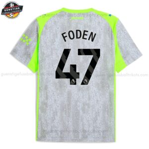 Manchester City FODEN 47 Herren Ausweichtrikot 25/26 - Back view